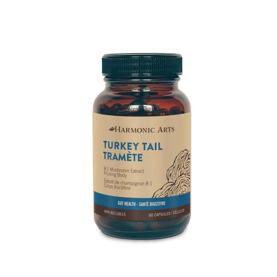 Harmonic Arts Turkey Tail Mushroom (60 Caps) - Lifestyle Markets